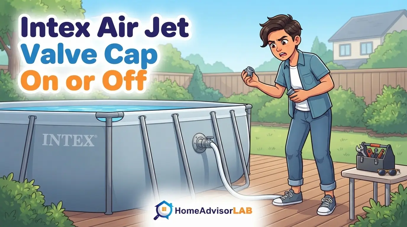 Intex Air Jet Valve Cap On or Off