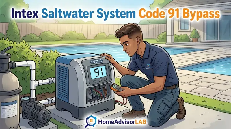 Intex Saltwater System Code 91 Bypass