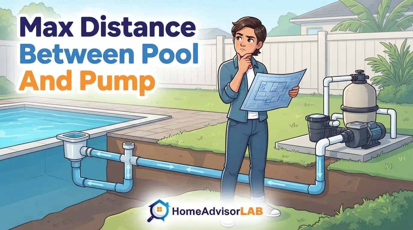 Max Distance Between Pool And Pump