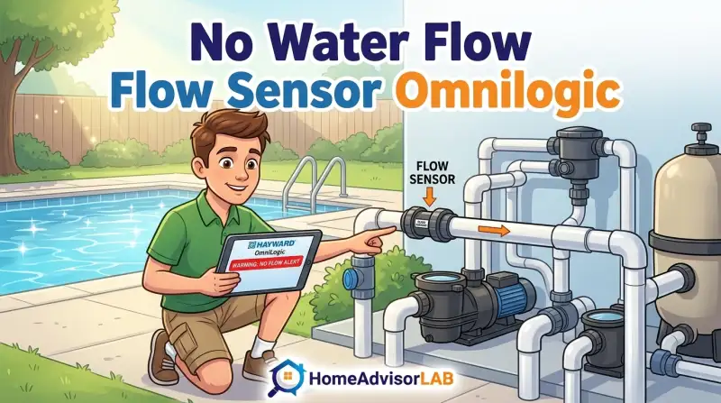 No Water Flow Flow Sensor Omnilogic