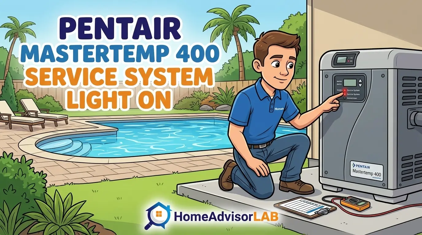 Pentair Mastertemp 400 Service System Light On