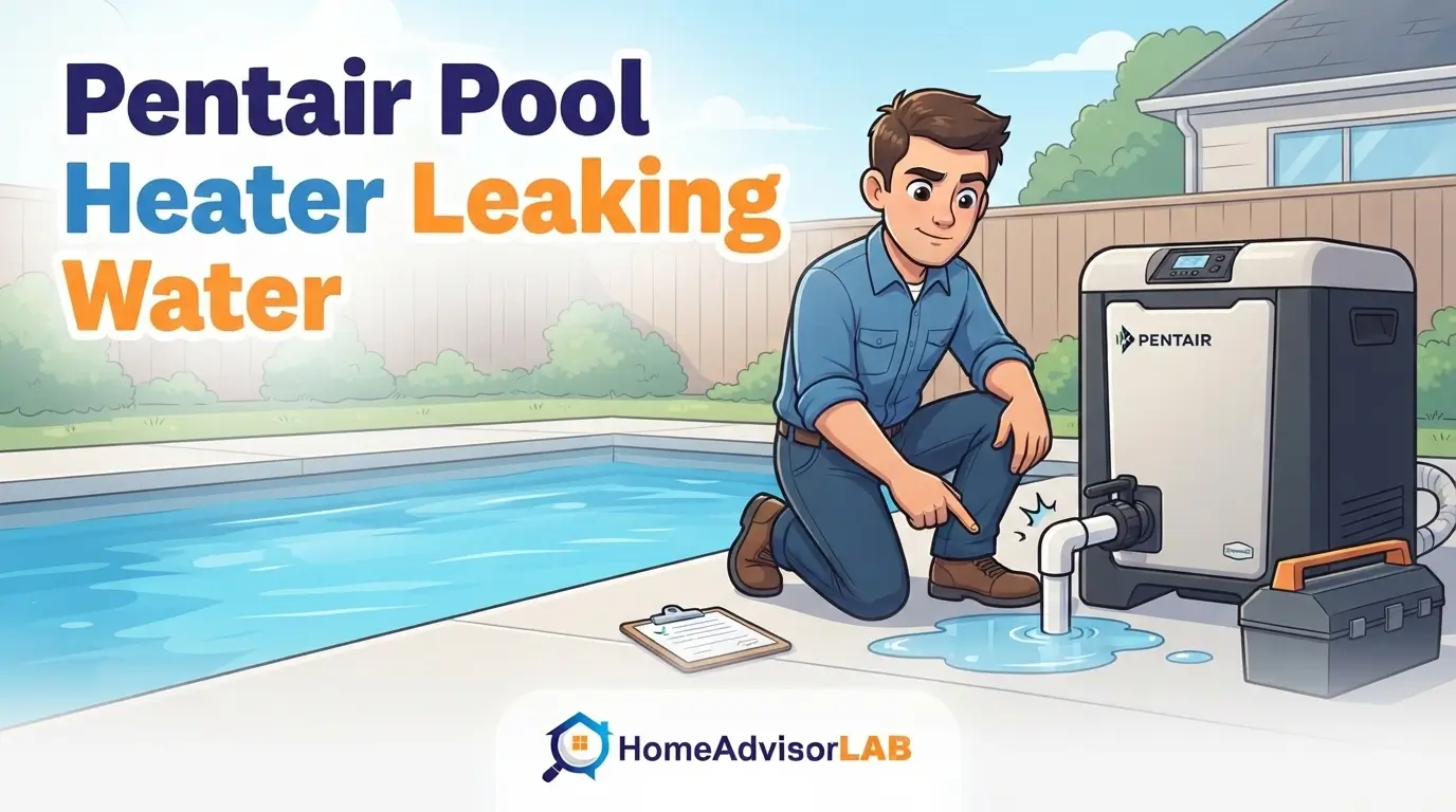 Pentair Pool Heater Leaking Water