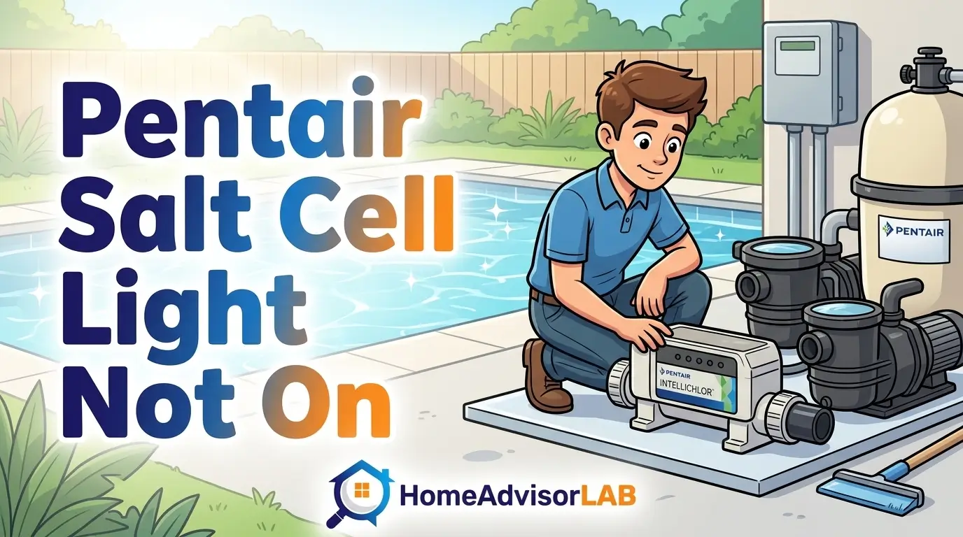 Pentair Salt Cell Light Not On
