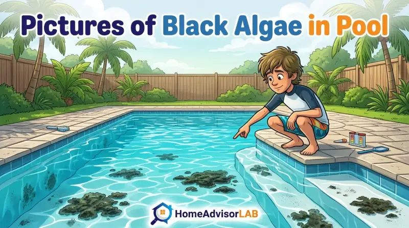 Pictures of Black Algae in Pool