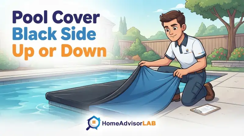 Pool Cover Black Side Up or Down