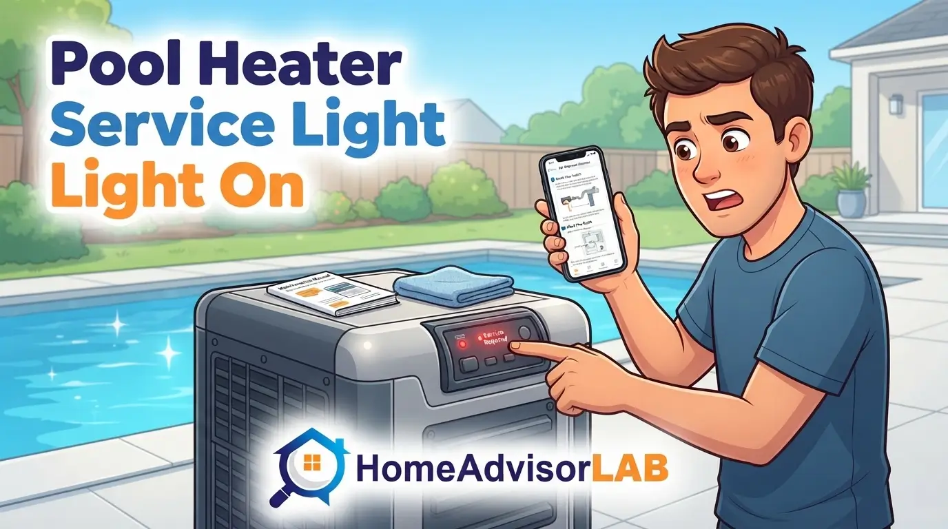 Pool Heater Service Light On