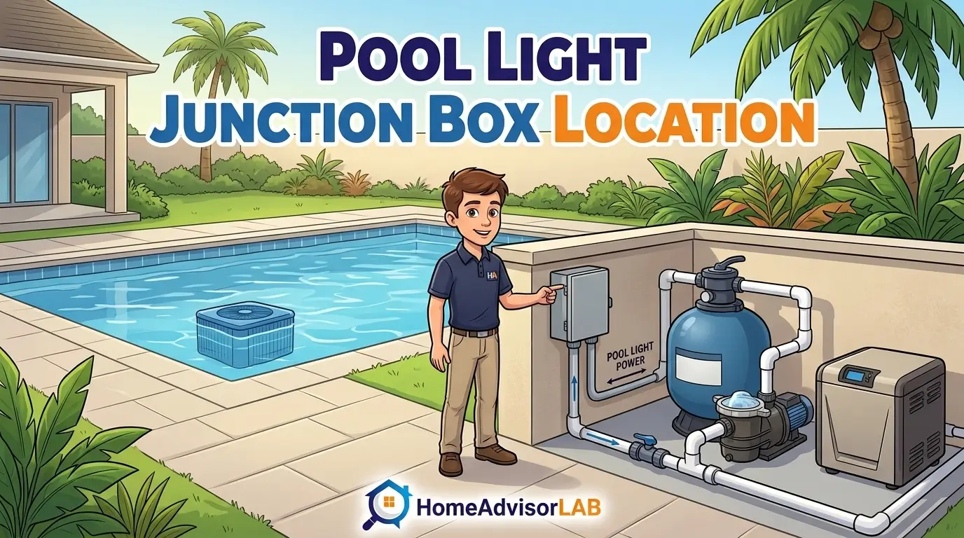 Pool Light Junction Box Location