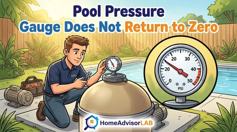 Pool Pressure Gauge Does Not Return to Zero