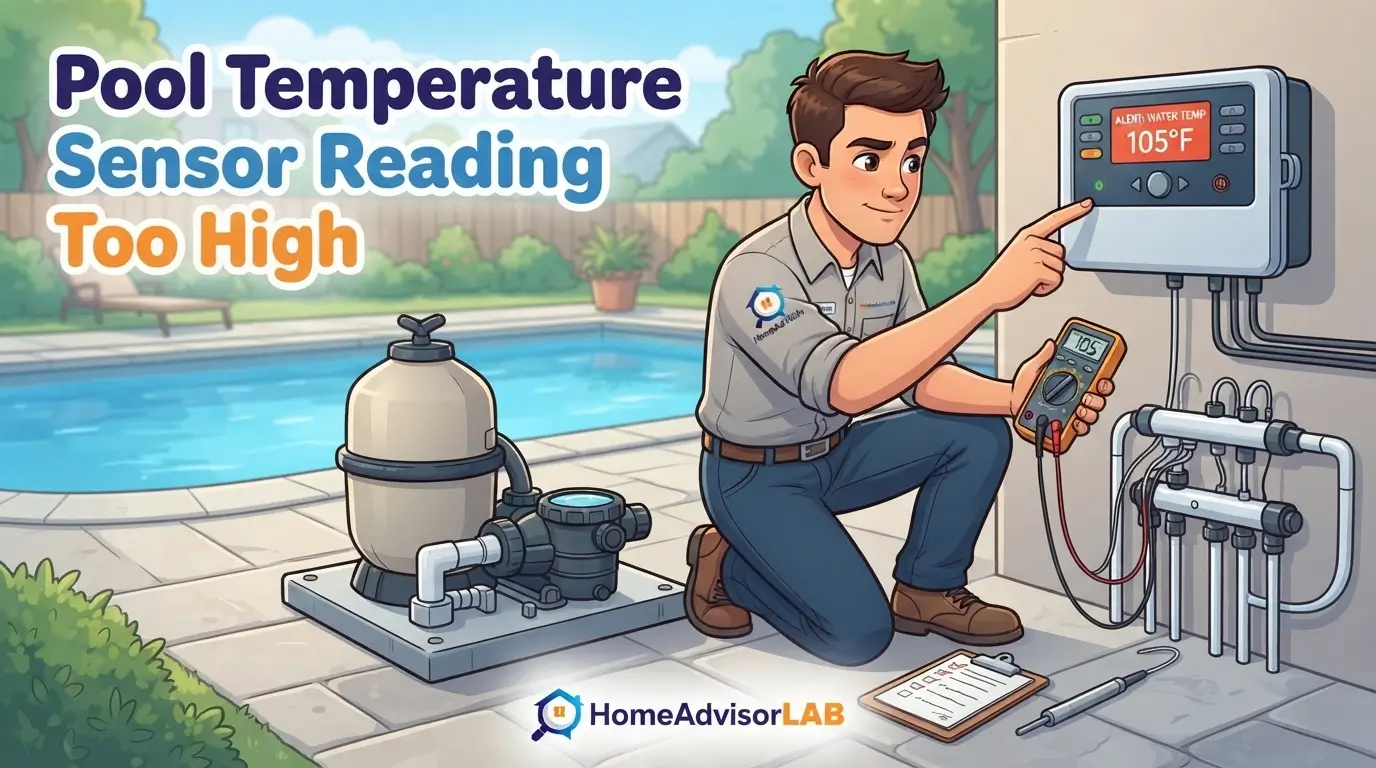 Pool Temperature Sensor Reading Too High