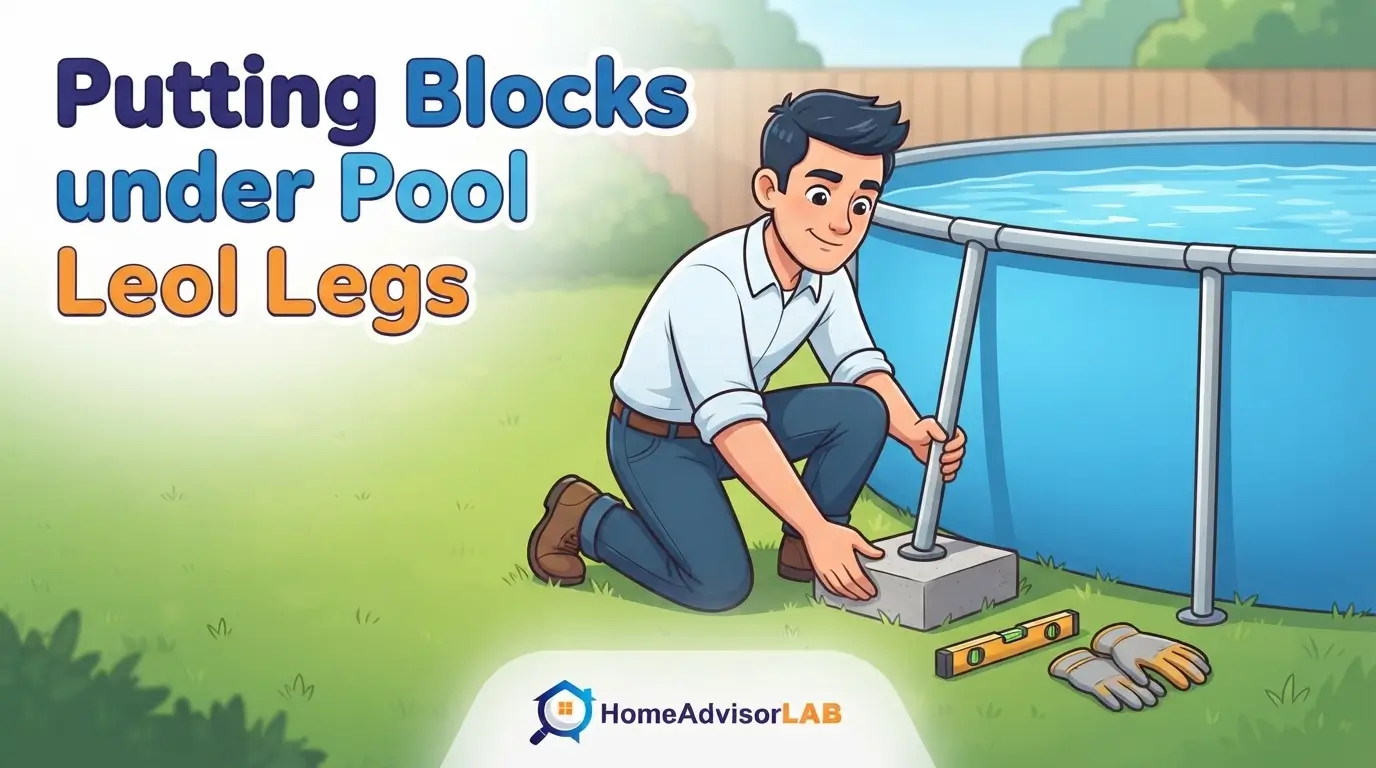 Putting Blocks under Pool Legs