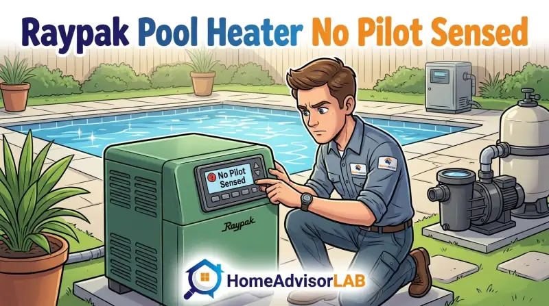 Raypak Pool Heater No Pilot Sensed