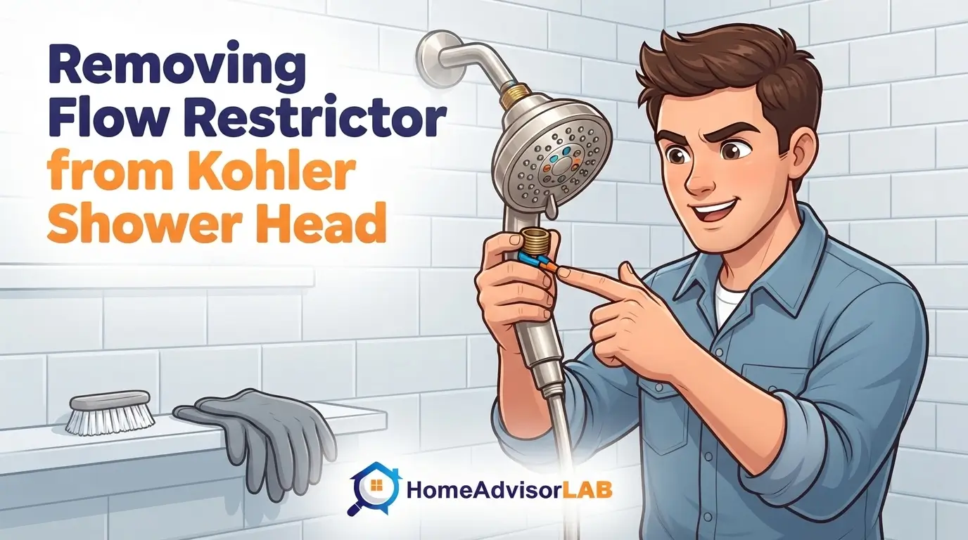 Removing Flow Restrictor from Kohler Shower Head