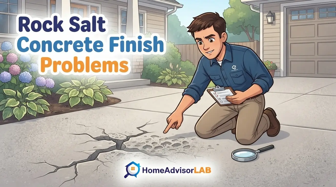 Rock Salt Concrete Finish Problems