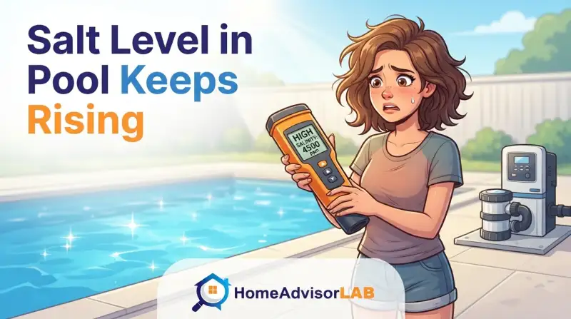 Salt Level in Pool Keeps Rising