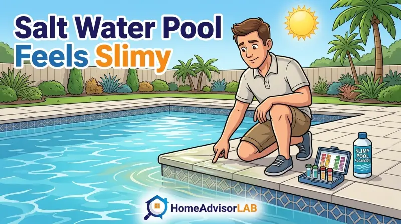 Salt Water Pool Feels Slimy