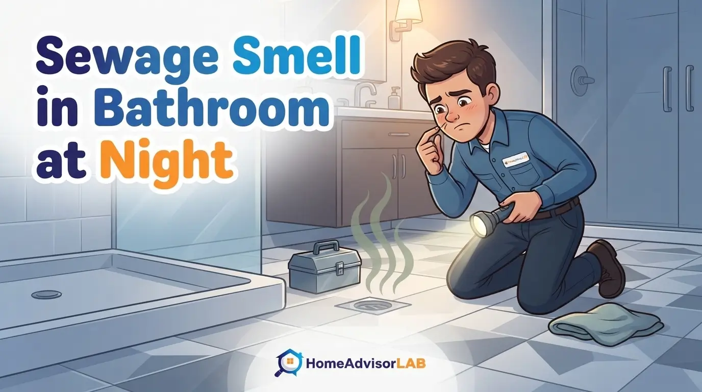 Sewage Smell in Bathroom at Night