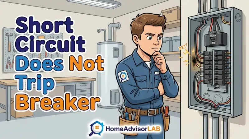Short Circuit Does Not Trip Breaker