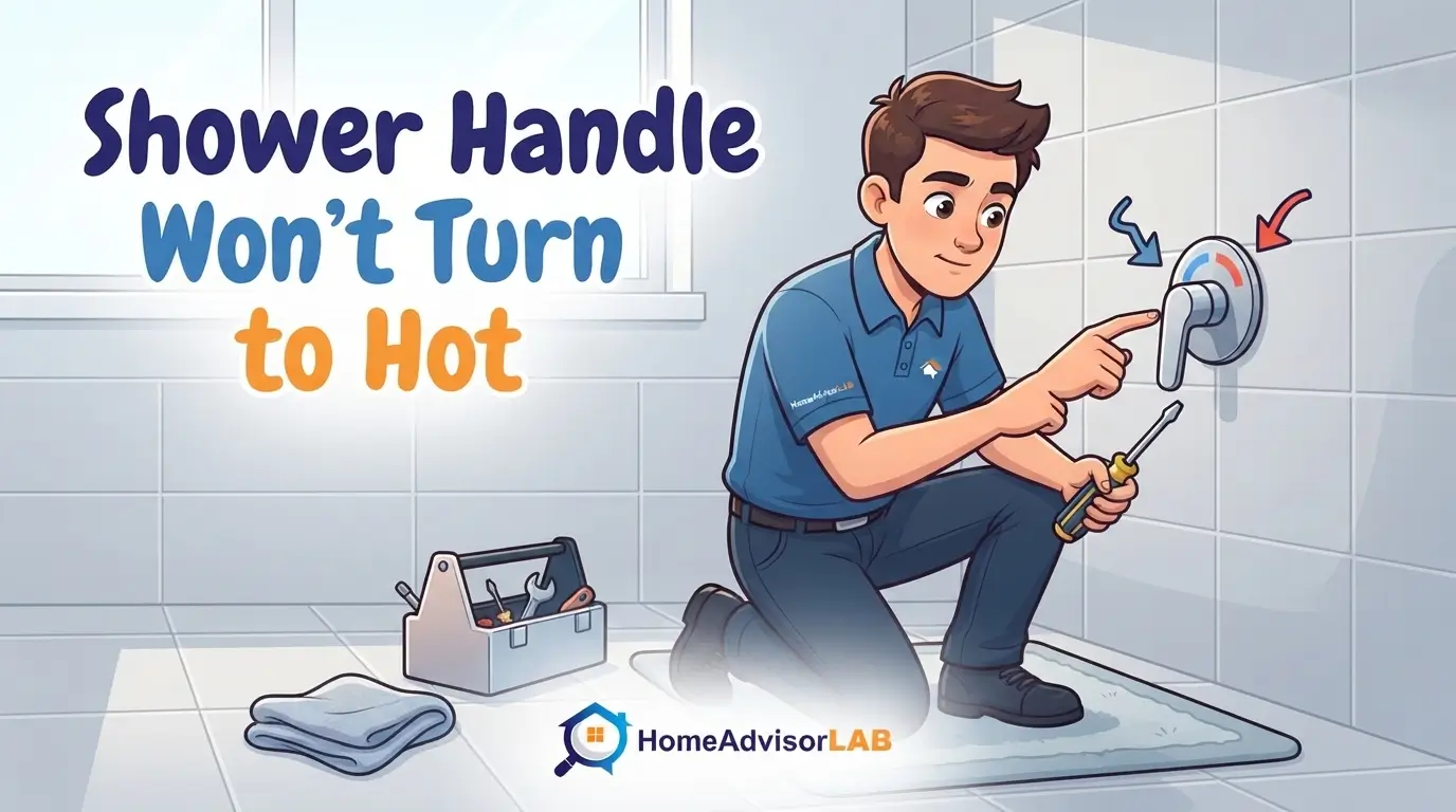 Shower Handle Won’t Turn to Hot