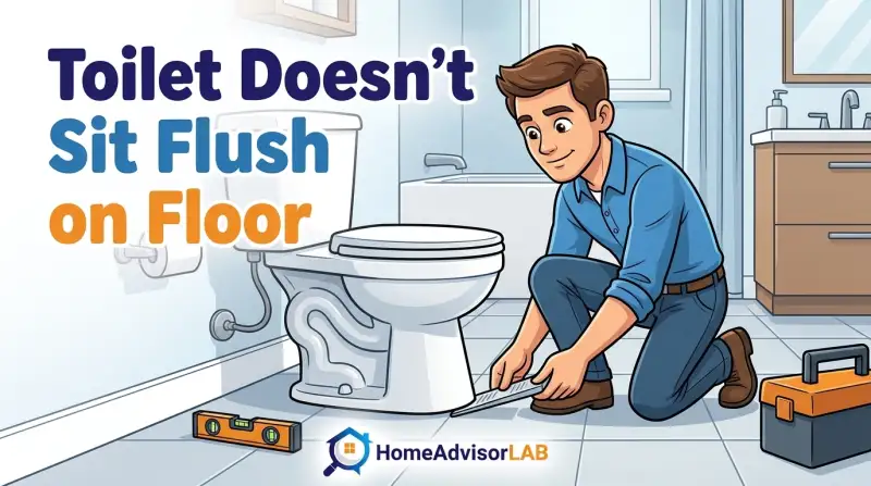 Toilet Doesn’t Sit Flush on Floor
