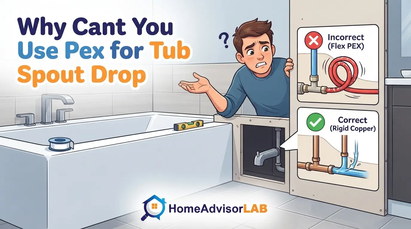 Why Cant You Use Pex for Tub Spout Drop