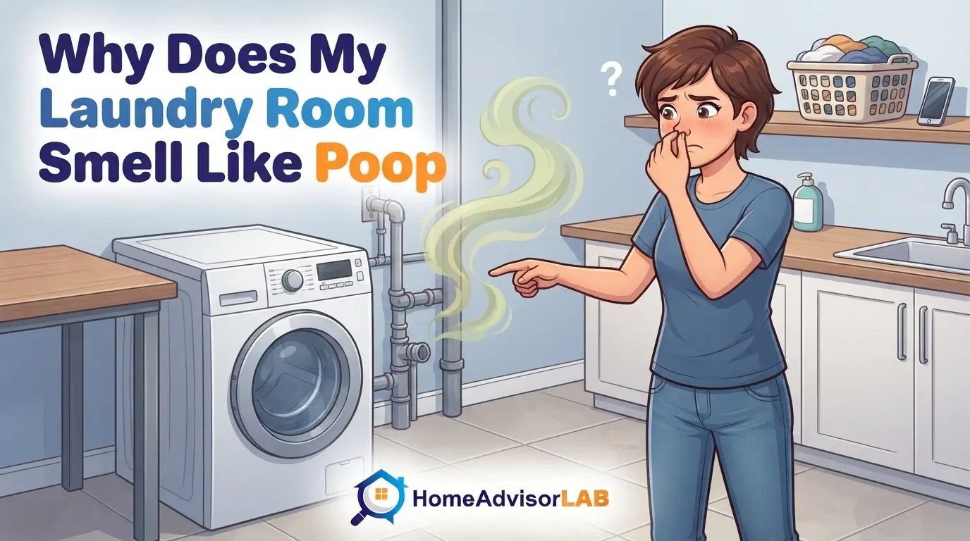 Why Does My Laundry Room Smell Like Poop