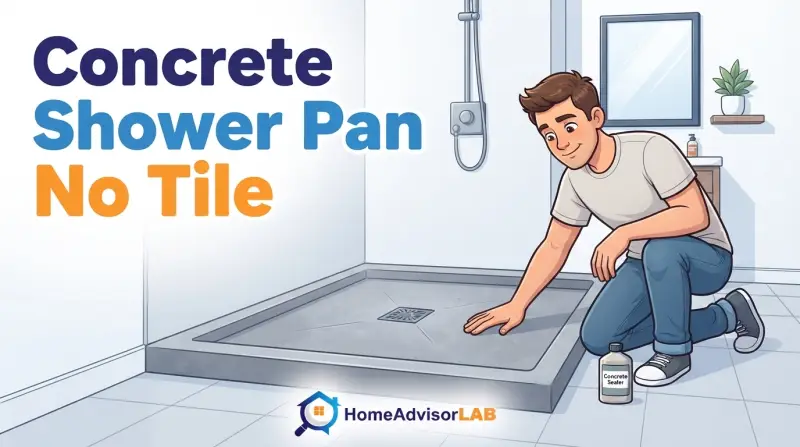 Concrete Shower Pan No Tile