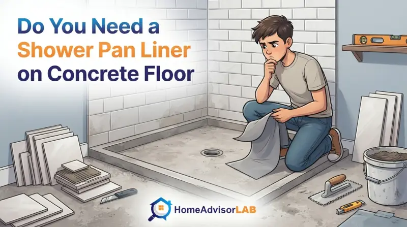 Do You Need a Shower Pan Liner on Concrete Floor
