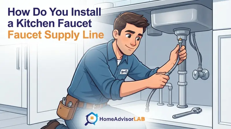 How Do You Install a Kitchen Faucet Supply Line