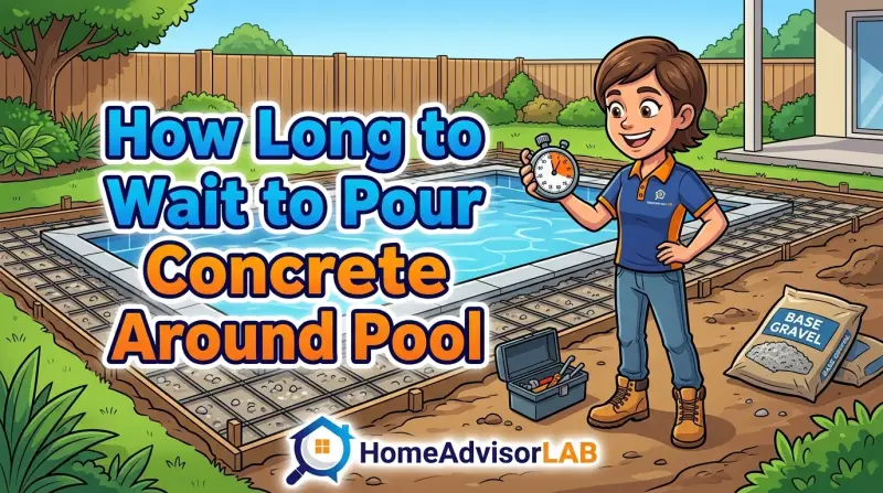 How Long to Wait to Pour Concrete Around Pool