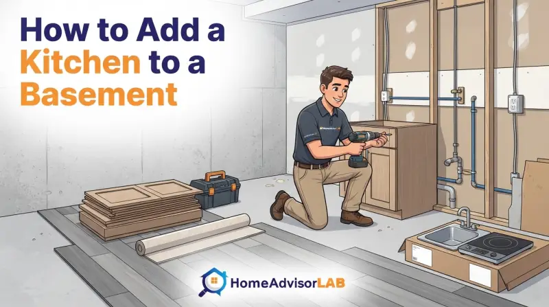 How to Add a Kitchen to a Basement