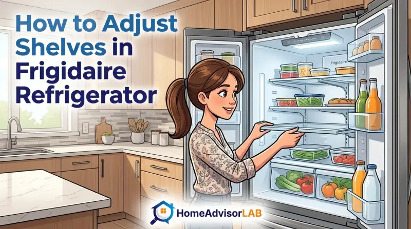 How to Adjust Shelves in Frigidaire Refrigerator