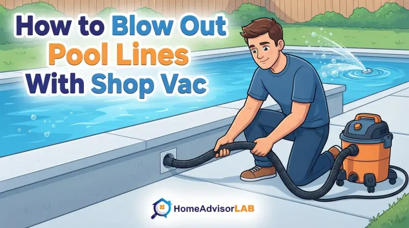 How to Blow Out Pool Lines With Shop Vac