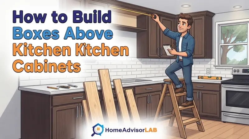 How to Build Boxes Above Kitchen Cabinets