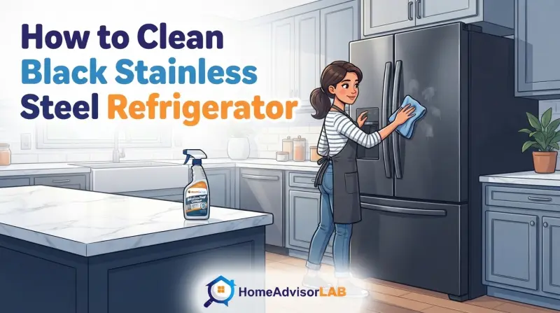 How to Clean Black Stainless Steel Refrigerator