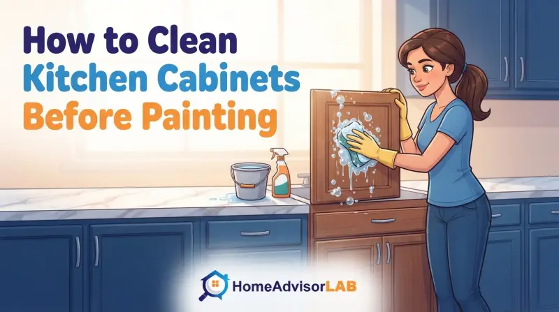 How to Clean Kitchen Cabinets Before Painting