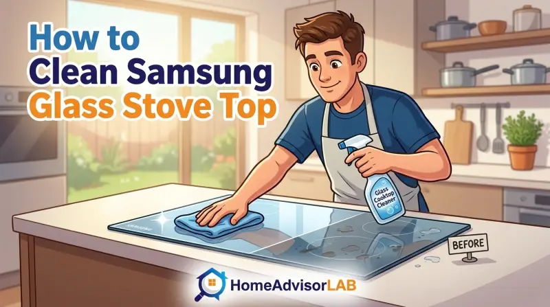 How to Clean Samsung Glass Stove Top