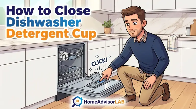 How to Close Dishwasher Detergent Cup