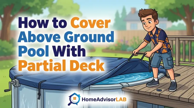 How to Cover Above Ground Pool With Partial Deck