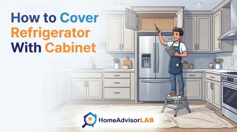 How to Cover Refrigerator With Cabinet