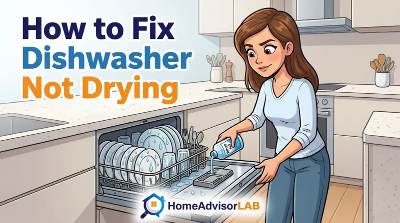 How to Fix Dishwasher Not Drying