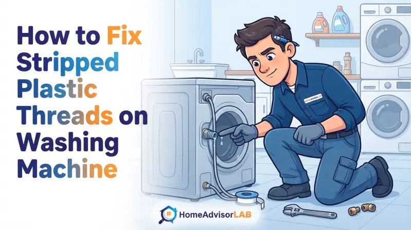 How to Fix Stripped Plastic Threads on Washing Machine