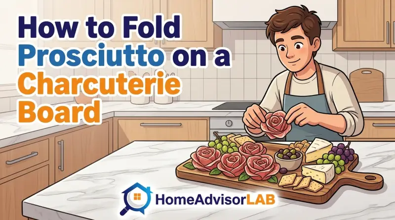 How to Fold Prosciutto on a Charcuterie Board