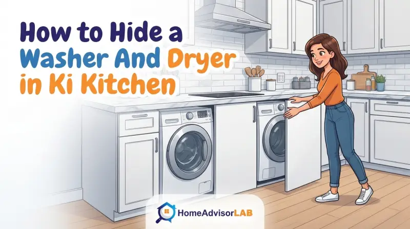 How to Hide a Washer And Dryer in Kitchen