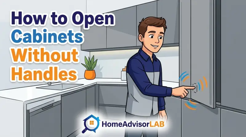 How to Open Cabinets Without Handles