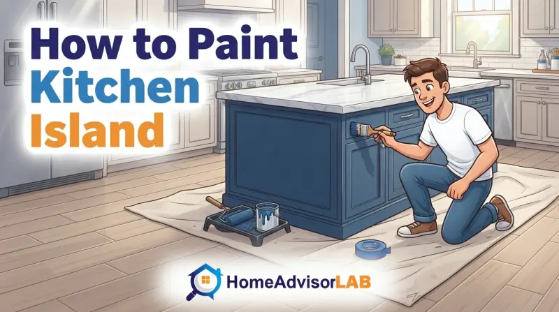 How to Paint Kitchen Island