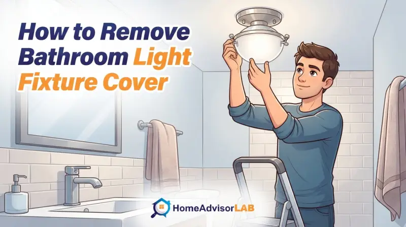 How to Remove Bathroom Light Fixture Cover