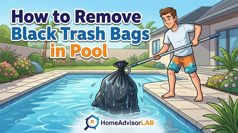 How to Remove Black Trash Bags in Pool