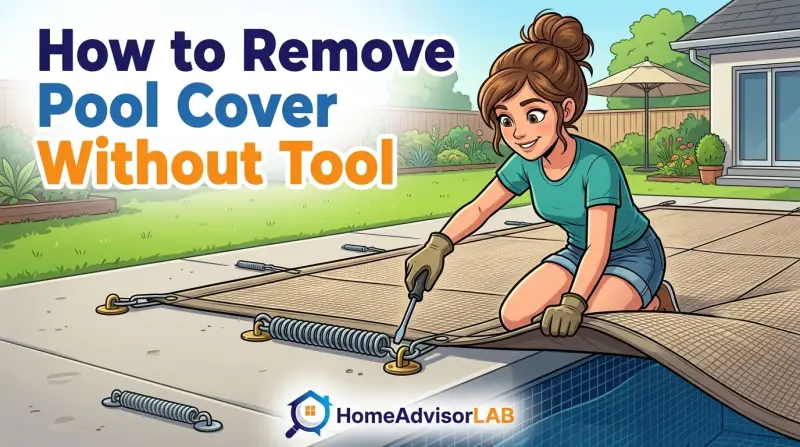 How to Remove Pool Cover Without Tool