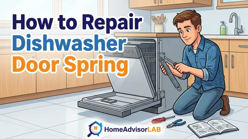 How to Repair Dishwasher Door Spring
