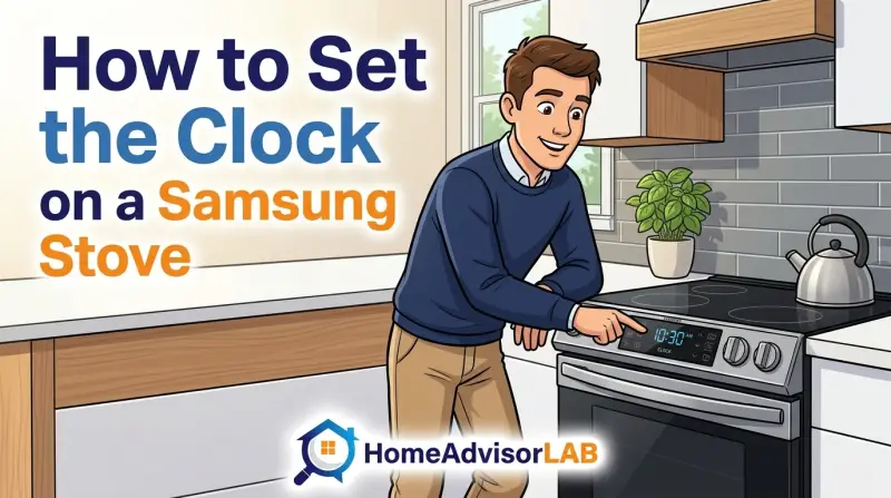 How to Set the Clock on a Samsung Stove